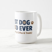 Dog Dad – Funny Dog Lover Gift Kaffeetasse (VorderseiteRechts)