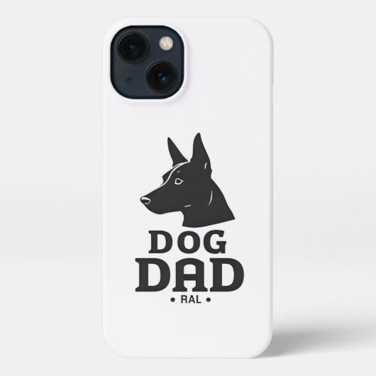 Dog Dad Gifts for Him – Funny & Custom Gea iPhone Hülle (Rückseite)