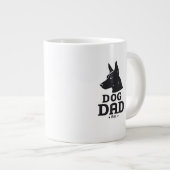 Dog Dad Gifts for Him – Funny & Custom Gea Jumbo-Tasse (Vorderseite Rechts)
