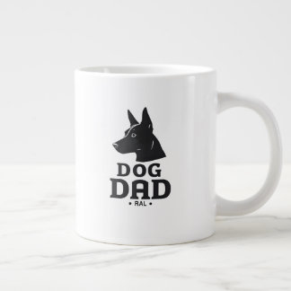 Dog Dad Gifts for Him – Funny & Custom Gea Jumbo-Tasse