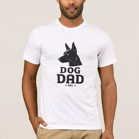 Dog Dad Gifts for Him – Funny & Custom Gea T-Shirt (Vorderseite)