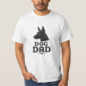 Dog Dad Gifts for Him – Funny & Custom Gea T-Shirt (Vorderseite)