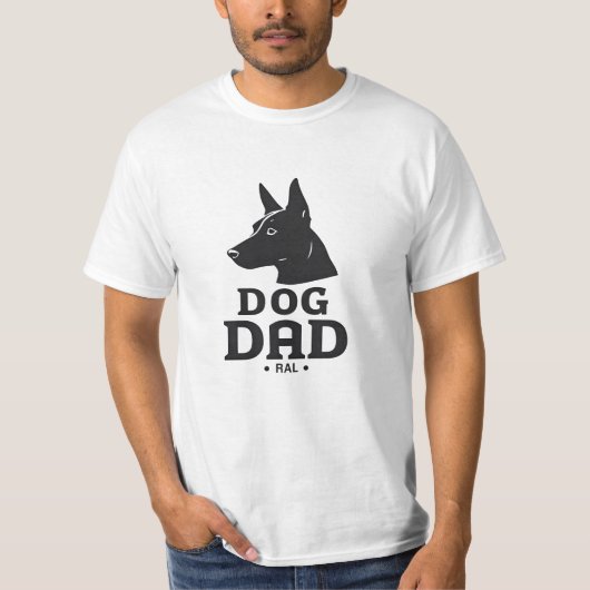 Dog Dad Gifts for Him – Funny & Custom Gea T-Shirt (Vorderseite)