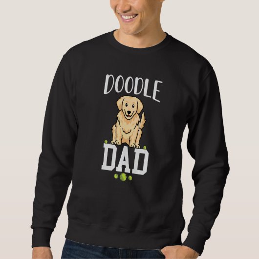 dog dad golden doodle best golden retriever dad ev sweatshirt (Vorderseite)