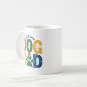Dog Dad Grunge Style Typografie Kaffeetasse (Vorderseite Links)