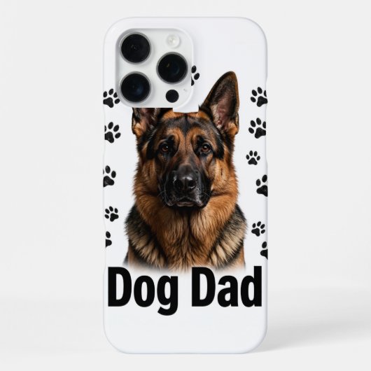 Dog Dad iPhone 16 Pro Max Hülle (Rückseite)