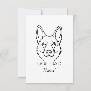 Dog Dad mit Name personalisiert Hundepapa