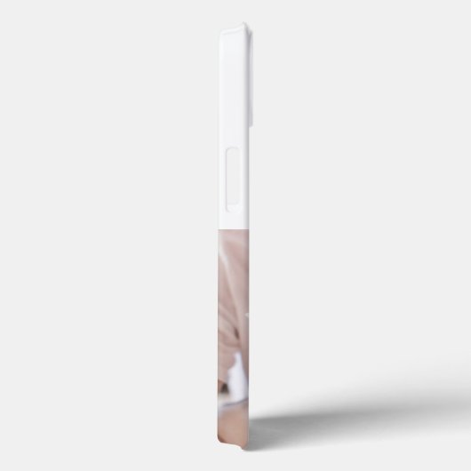 Dog Dad Photo Black  text iPhone Case (Rückseite / Rechts)