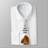 Dog Dad Photo Collage Pet Keepsake Gray Krawatte (Gebunden)