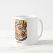 Dog Dad Portrait Personalized Number Custom Design Kaffeetasse (VorderseiteRechts)