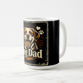 Dog Dad – Proud Canine Father Love Kaffeetasse (VorderseiteRechts)