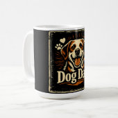 Dog Dad – Proud Canine Father Love Kaffeetasse (Vorderseite Links)