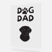 Dog Dad T-shirt | Funny Pet Lovers Tee Acrylschild (Winkel)