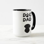 Dog Dad T-shirt | Funny Pet Lovers Tee Tasse (VorderseiteRechts)