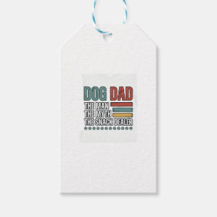 Dog Dad The Snack Dealer Vintage Paw Print Shirt_1 Geschenkanhänger