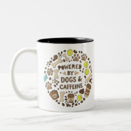 Dog Dad Vibes Mug – Funny Cool Pup in Sunglasses Zweifarbige Tasse