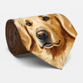 Dog Daddy Golden Retriever Labrador Neck Tie Krawatte (Gerollt)