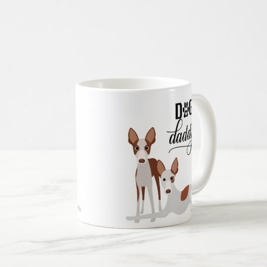Dog Daddy Ibizan Hound Pharaoh Podenco Kaffeetasse (VorderseiteRechts)