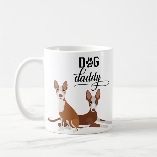 Dog Daddy Ibizan Hound Pharaoh Podenco Kaffeetasse (Links)