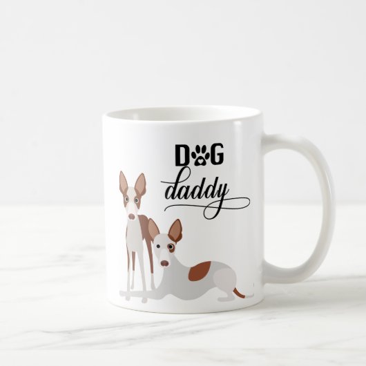 Dog Daddy Ibizan Hound Pharaoh Podenco Kaffeetasse (Rechts)