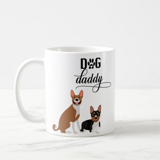 Dog Daddy Niedlich Basenji Hound Kaffeetasse (Links)