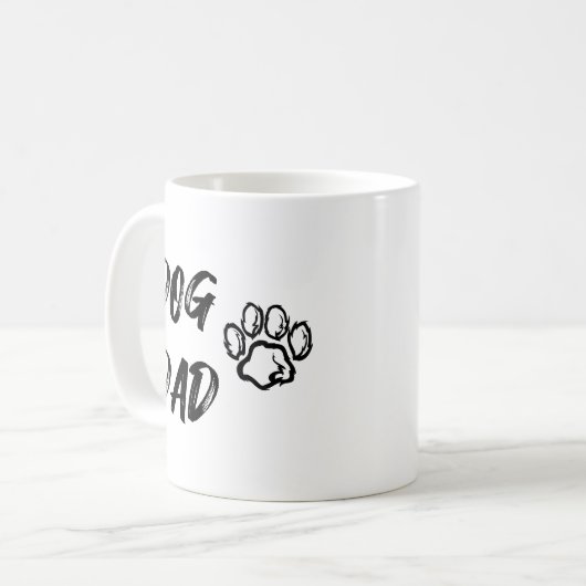 Dog Dag Kaffee Tasse - White (Vorderseite Links)