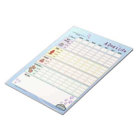 Dog Daicker: Montag Starter Notizblock (angewinkelt)