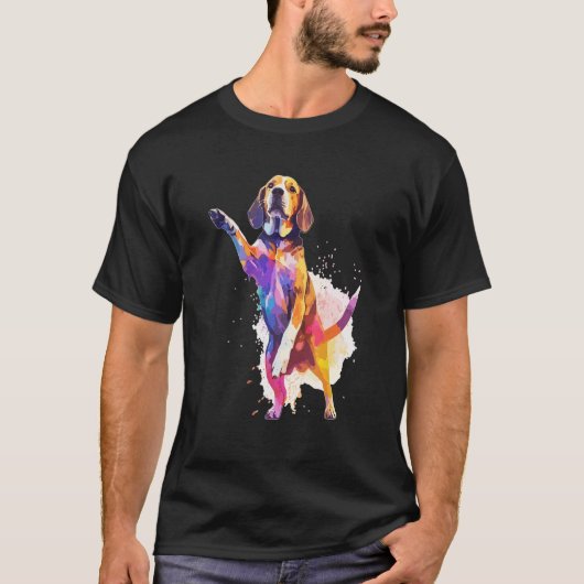 Dog Dance Competition  Dancing Beagle Dog T-Shirt (Vorderseite)
