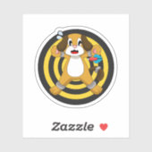 Dog Darts Dart Dartboard Aufkleber (Blatt)