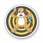 Dog Darts Dart Dartboard Aufkleber (Vorderseite)