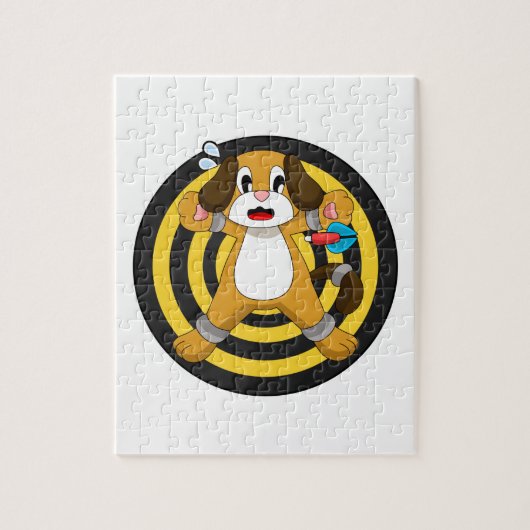 Dog Darts Dart Dartboard Puzzle (Vertikal)