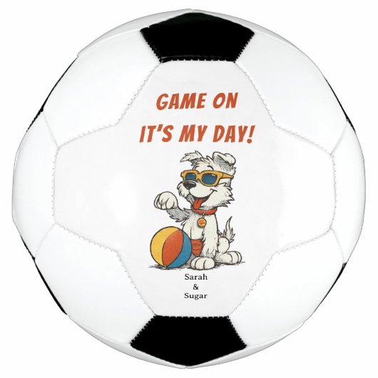 Dog Day Soccer Ball - Funny Custom Pet Lover Sport (Vorderseite)