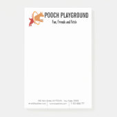 Dog Daycare Business Custom Post-it Klebezettel (Vorderseite)