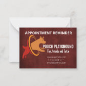 Dog Daycare Business Termin Karte (Vorderseite)