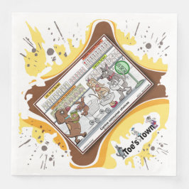 Dog Daze | Absurd Visual Humor Dinner Napkin Serviette