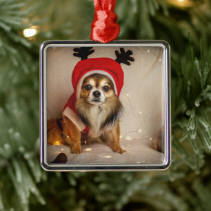Dog Deer Ornament Aus Metall