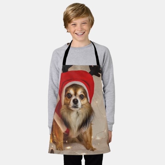 Dog Deer Schürze (Getragen)