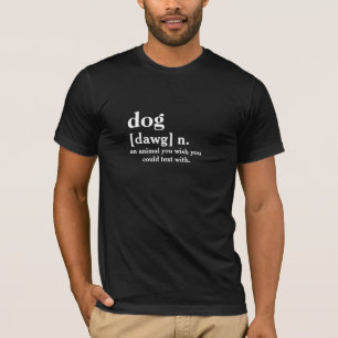 Dog Definition Wörterbuch bedeutet Funny Dog Vate T-Shirt