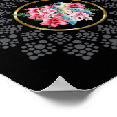 Dog dein eigenes Mandala mit Sea Turtle Center Ima Poster (Ecke)