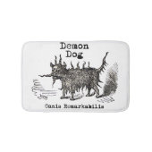 Dog Demon Vintag Funny Niedlich Badematte (Vorderseite)