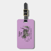 Dog Demon Vintag Funny Niedlich Gepäckanhänger (Vorderseite vertikal)