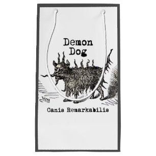 Dog Demon Vintag Funny Niedlich Kleine Geschenktüte