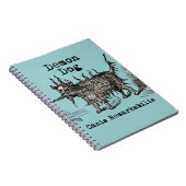 Dog Demon Vintag Funny Niedlich Notizblock (Rechte Seite)