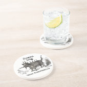 Dog Demon Vintag Funny Niedlich Sandstein Untersetzer (Seite)