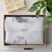 Dog Demon Vintag Funny Niedlich Seidenpapier (Geschenk)