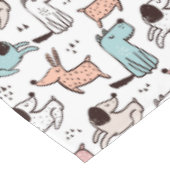 Dog Designer Tablecloth - Hunde Geburtstagsgeschen Tischdecke (Schrägansicht)