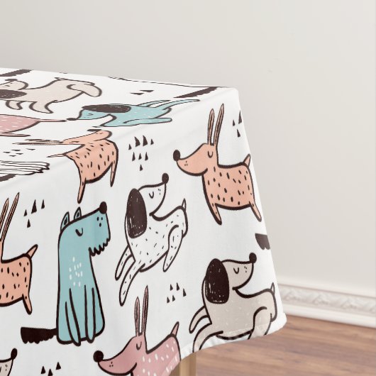 Dog Designer Tablecloth - Hunde Geburtstagsgeschen Tischdecke (Beispiel)