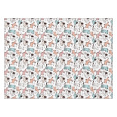 Dog Designer Tablecloth - Hunde Geburtstagsgeschen Tischdecke (Vorderseite (Horizontal))