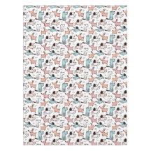 Dog Designer Tablecloth - Hunde Geburtstagsgeschen