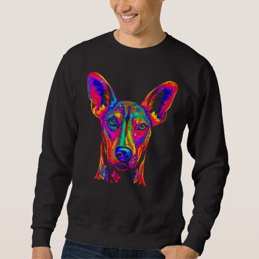 Dog Doberman Pinscher Pop Design Sweatshirt (Vorderseite)